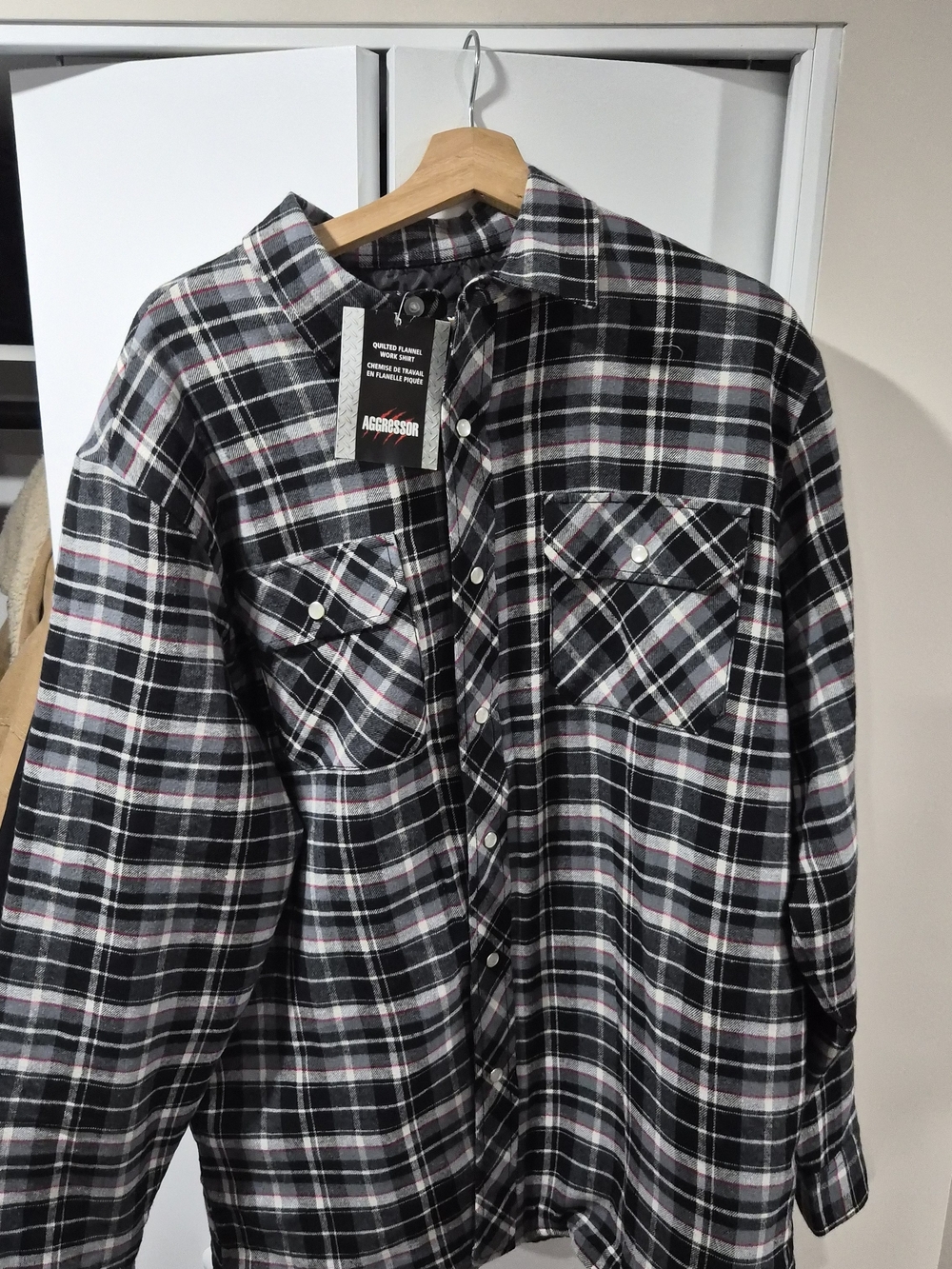 Aggressor Plaid Flannel Shirt Jacket XL NEW